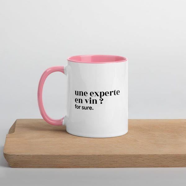 Mug « Une experte en vin ? for sure. »
