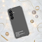 Coque Samsung « une grande sœur protectrice ? for sure. », ambiance de Noël