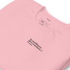 T-shirt rose « la meilleure des cousines ? for sure. », vue en biais