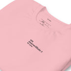 T-shirt rose « un marseillais ? for sure. », vue en biais