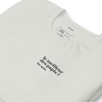 T-shirt gris « le meilleur des papis ? for sure. », vue en biais