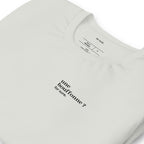 T-shirt gris « une bouffonne ? for sure. », vue en biais