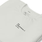 T-shirt gris « un capricieux ? for sure. », vue en biais