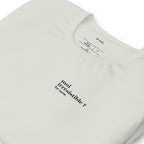 T-shirt gris « moi irrésistible ? for sure. », vue en biais