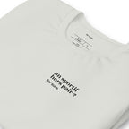 T-shirt gris « un sportif hors pair ? for sure. », vue en biais