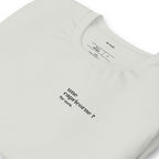 T-shirt gris « une capricorne ? for sure. », vue en biais