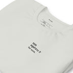 T-shirt gris « un apéro ? for sure. », vue en biais