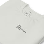 T-shirt gris « un barbecue ? for sure. », vue en biais