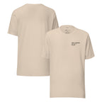 T-shirt beige « une cousine en or ? for sure. », face et dos