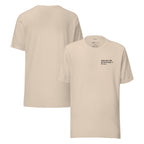 T-shirt beige « une pro de la levrette ? for sure. », face et dos