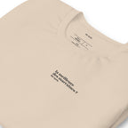 T-shirt beige « la meilleure des marraines ? for sure. », vue en biais
