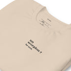 T-shirt beige « un scorpion ? for sure. », vue en biais