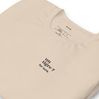 T-shirt beige « un tigre ? for sure. », vue en biais