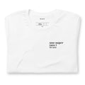 T-shirt blanc « une super tata ? for sure. », plié