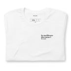 T-shirt blanc « la meilleure des tatas ? for sure. », plié