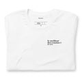 T-shirt blanc « le meilleur des cousins ? for sure. », plié