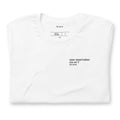 T-shirt blanc « une marraine en or ? for sure. », plié
