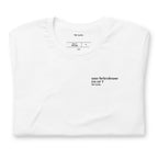 T-shirt blanc « une bricoleuse en or ? for sure. », plié