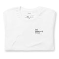 T-shirt blanc « un cancer ? for sure. », plié