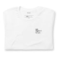 T-shirt blanc « un tigre ? for sure. », plié