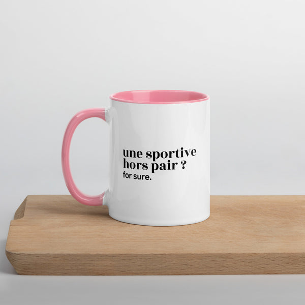 Mug « Une sportive hors pair ? for sure. »